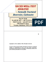 Ch. 7 - Naturally Fractured Reservoirs, Carbonates: Advanced Well Test Analysis