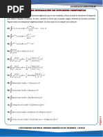 Fórmulas de Integración de Funciones Compuestas