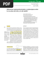 Diferencias Anatomo Funcionales y Endoscopicas Entre La Vía Aérea Del Niño y El Adulo