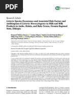 Listeria Species Occurrence and Associated Risk Factors and