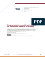 Programa de Intervención Psicológica en Estudiantes Víctimas de Bullying