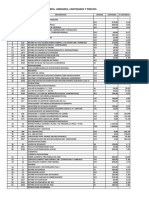 1.5 Tabla de Descripcion de Rubros, Unidades, Cantidades Y Precios