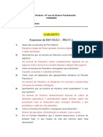 6º Ano - Revisão Prova - História - 1º Bim