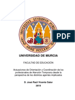 TESIS DOCTORAL Actuaciones de Orientación y Coordinación de Los Profesionales de Atención Temprana Desde La Perspectiva D - 1