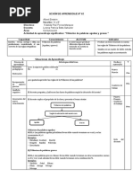 Sesion de Aprendizaje Numero 2