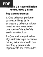 GN 33 Reconciliación Entre Jacob y Esaú