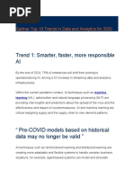 Lesson 13 Gartner Top 10 Trends in Data and Analytics For 2020
