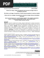 Factores de Riesgo y Etapas de Adquisición Del Consumo de Drogas Lícitas