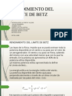 Rendimiento Del Limite de Betz