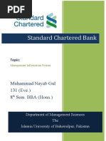 MIS Assignment On Standard Chartered Bank