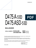 Shop Manual KOMATSU D475A-EO