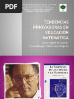 Tendencias Innovadoras en Educación Matemática