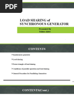 Load Sharing of Synchronous Generator