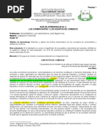 Guia No. 3 Los Comerciantes y Los Asuntos de Comercio, Grado 10°.