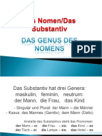 Genus Pluralformen Und Deklination Des Substantivs