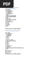 7) 1. Write A Simple PL/SQL Block To. 1. Print The Fibonacci Series