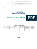 Procedimiento - Desinsectacion