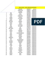 Base de Datos Sorteo Ánforas San Valentin