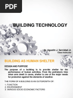 Building Technology: Ar. Agustin J. Servidad JR