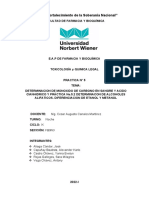 Informe #5 Determinacion de Monoxido de Carbono en Sangre......................................