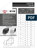 Ficha Tecnica Codo Fierro Negro y Galvanizado 150 LBS 90G