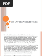 UST Pre Week Lecture in Civil Law Bar 2022