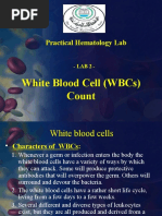 White Blood Cell (WBCS) Count: Practical Hematology Lab