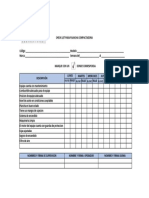 Check List para Plancha Compactadora