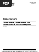 Specifications: 2806C-E18TA, 2806D-E18TA and 2806D-E18TTA Industrial Engines