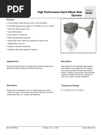 5659 High Performance Hand Wheel Gear Operator: Features