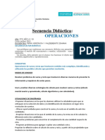 Seceuncia Matemática Operaciones