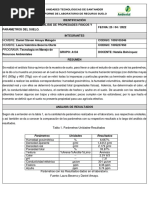 Informe 2 LRS. ANALISIS DE PROPIEDADES FISICOS Y PARAMETROS DEL SUELO.