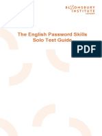 The English Password Skills Solo Test Guide Final