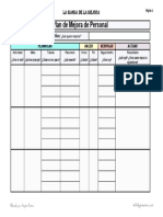 Plantilla Plan de Mejora Personal