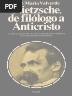 Valverde, Jose Maria - Nietzsche, de Filologo A Anticristo. Ed. Planeta 1993