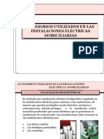 Accesorios Utilizados en Las Instalaciones Eléctricas Domiciliarias