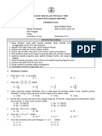 Soal US MTK SMP K13 - WWW - Kherysuryawan.id