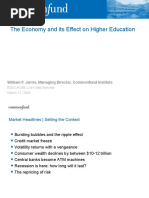 The Economy and Its Effect On Higher Education: William F. Jarvis, Managing Director, Commonfund Institute