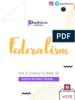 Federalism: CH 2 Civics - Class 10