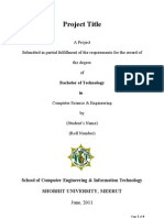 Project Report Format