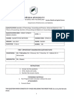 QTM511S Quantitative Methods 1st Opp June 17