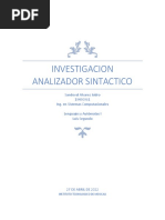 INVESTIGACION ANALIZADOR SINTACTICO - Sandoval Alvarez Isidro