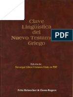 Clave Lingüística Del Nuevo Testamento Griego (Completo) Fritz Reinecker y Cleon Rogers - PDF Versión 1