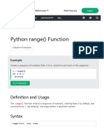 Python Range Function: Definition and Usage