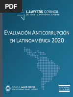 Evaluacion Anticorrupcion Latinoamerica 2020