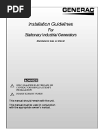 Installation Guidelines: For Stationary Industrial Generators