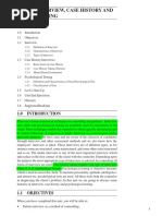 Interview, Case History and Testing in Psychology