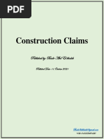 Construction Claims: Published By: Badr Abd El Khalek