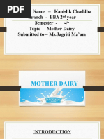 ON Mother Dairy