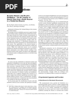 Reaction Kinetics and Reactive Distillation On The Transfer of Kinetic Data From A Batch Reactor To A Trickle-Bed Reactor